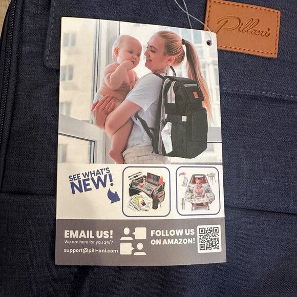 PILLANI BABY DIAPER BAG BLUE NEW BACKPACK - Picture 3 of 14